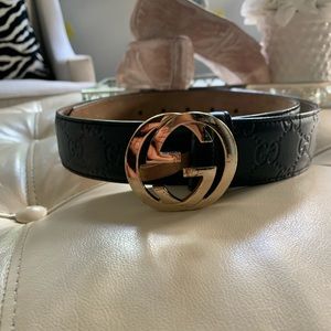 Gucci authentic black belt